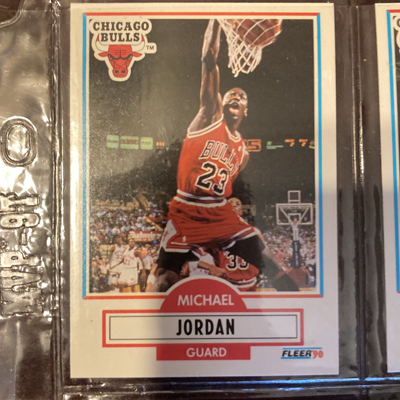 Michael Jordan 1990 Fleer Card