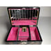 Hand Painted Black Lacquer Japanese Jewelry Box Music Box Mirrored Gold Black