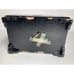 Hand Painted Black Lacquer Japanese Jewelry Box Music Box Mirrored Gold Black
