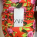 Zara Floral Print Bodysuit V-Neck Ruched Waist Size Medium New