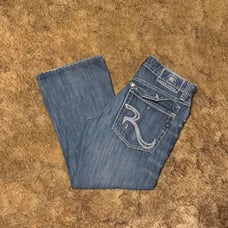 Vintage Y2K Rock & Republic Embroidered Jeans 34 x 30