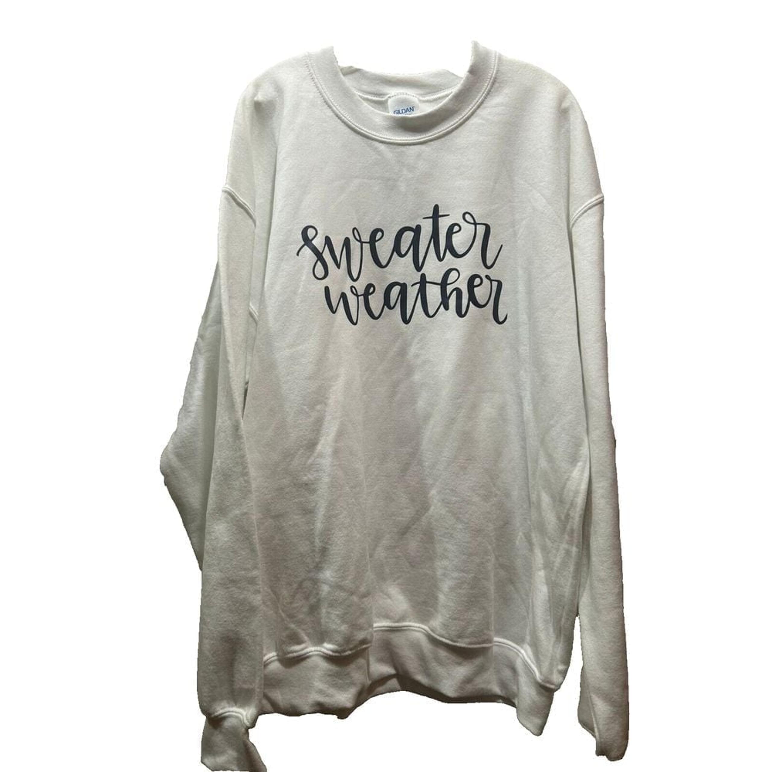 Gildan Women's Sweater Weather Crewneck Sweatshirt White Medium