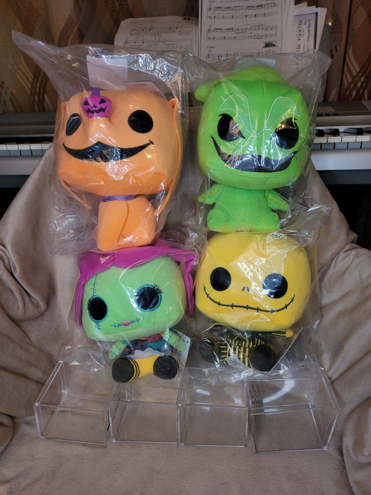 Funko The Nightmare Before Christmas Blacklight Plushies set