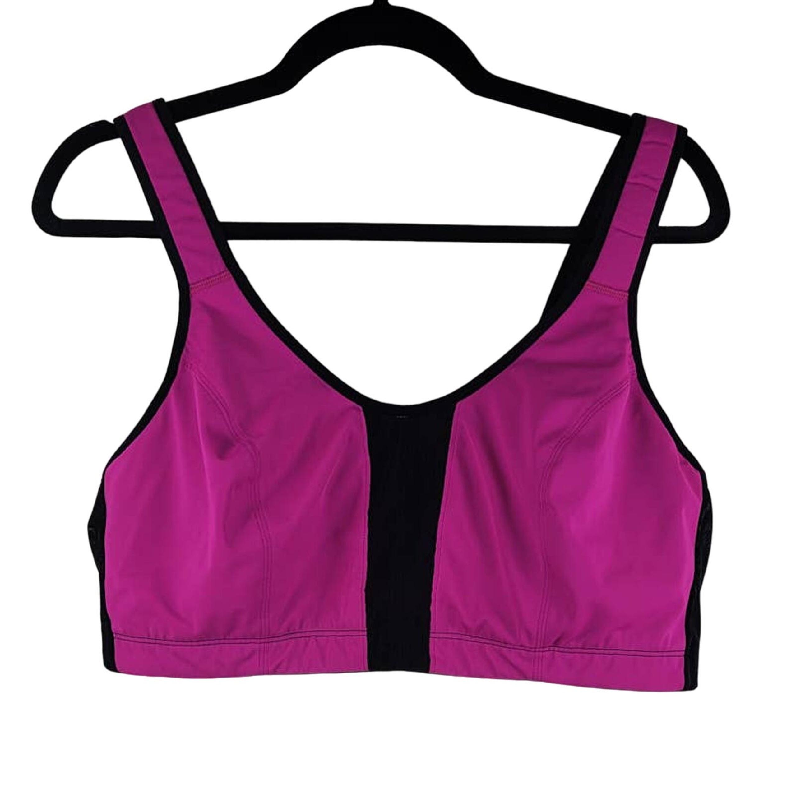 Livi Active Pink Black Adjustable Straps Molded Underwire Sportsbra 44D