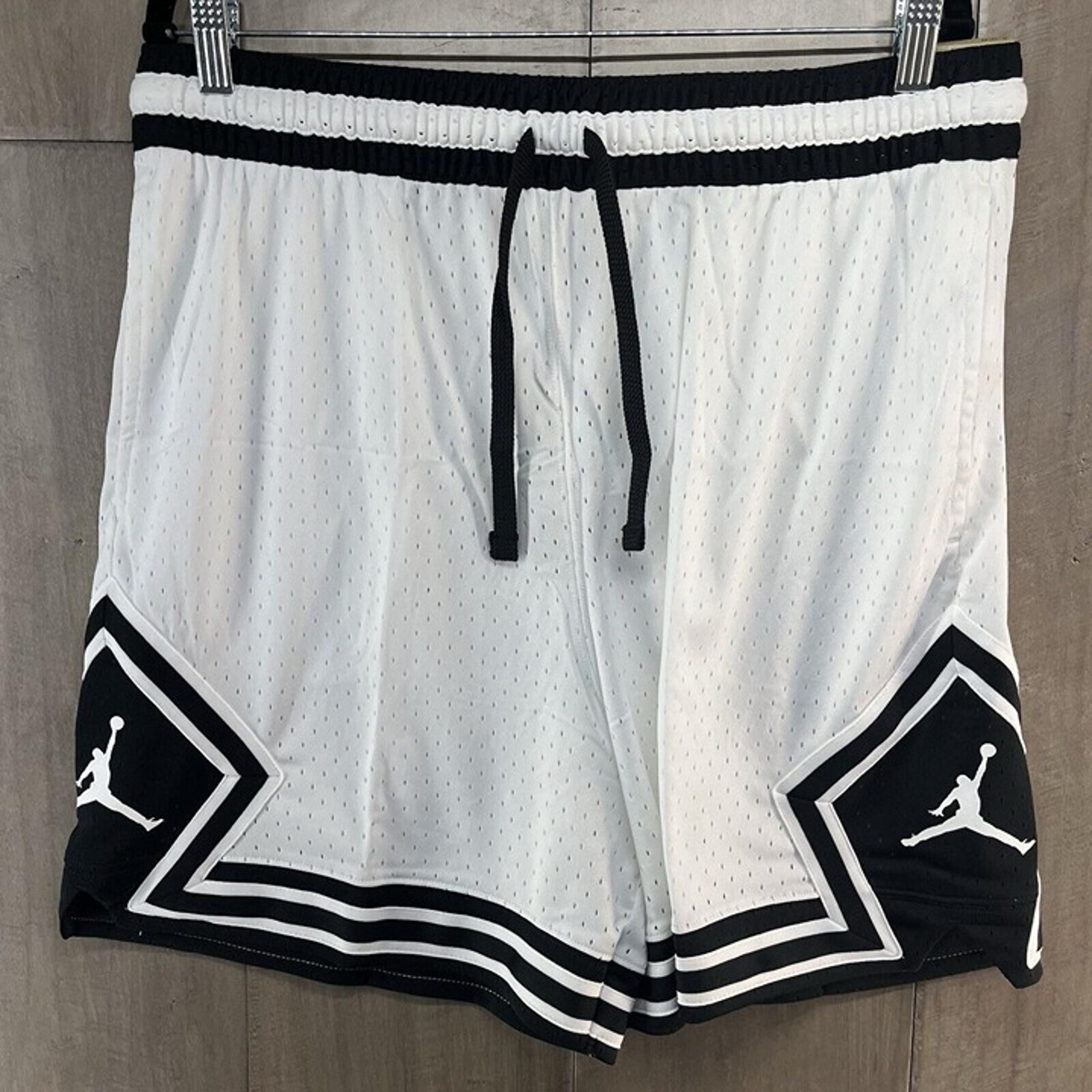 Nike Jordan Dri-FIT Diamond Mesh Basketball Shorts White Men's XXL DX1487-100
