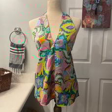 NWT SugarLips Satin Halter Top