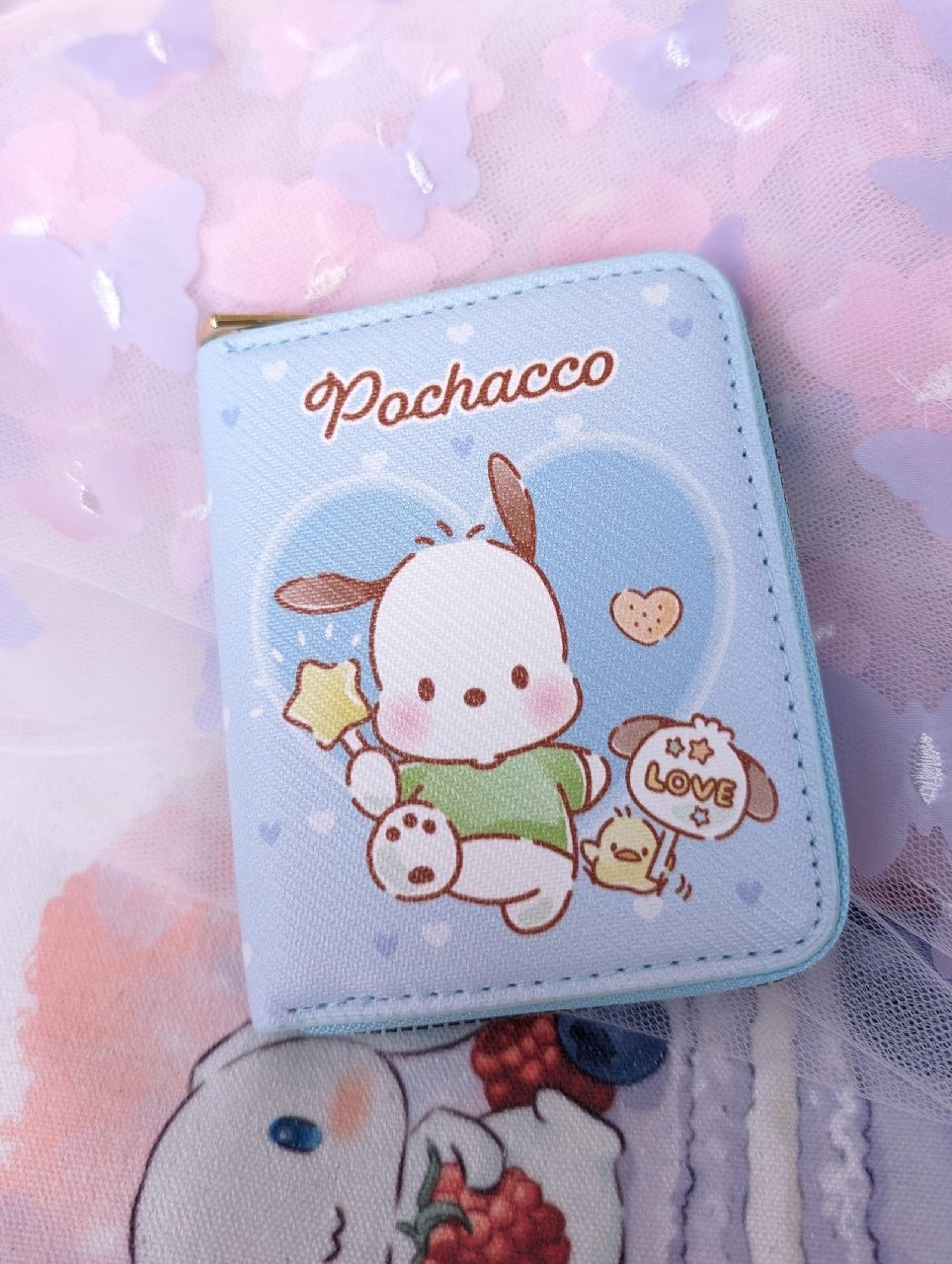 Pochacco Sanrio Wallet, Cute Short Wallet for Cards and Coins