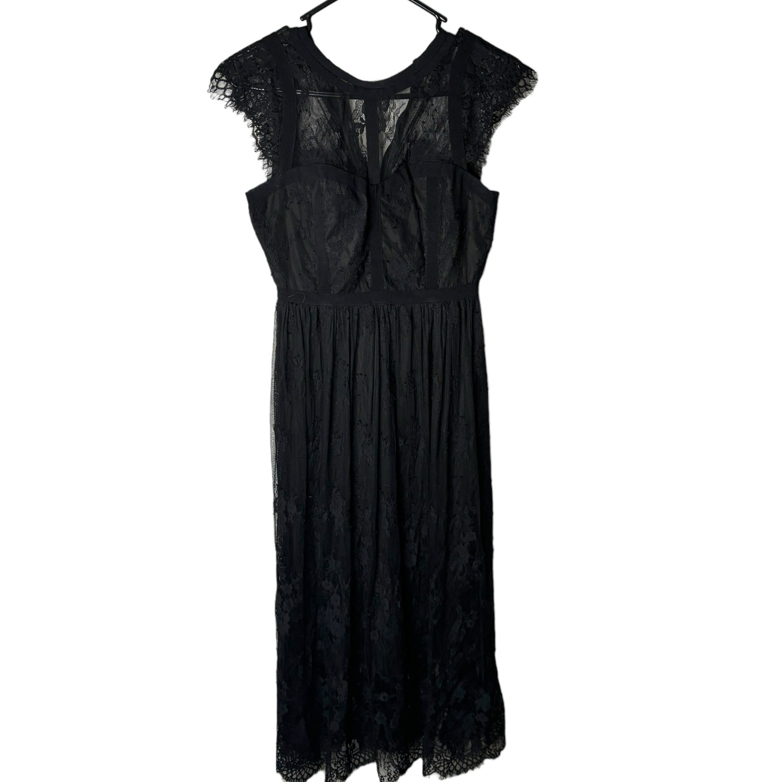 Parker Black Lacy Dress Size 2 Wednesday Adams Witchy Grunge Goblincore