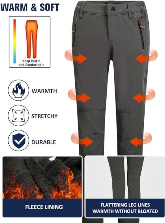 Camii Mia Women's Winter Warm Outdoor Slim Windproof Waterproof Ski Snow Fleece