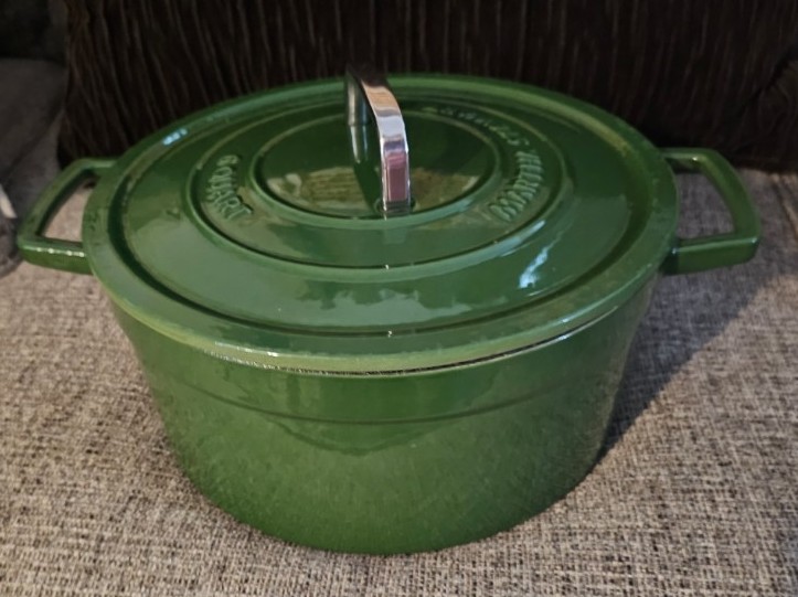 Martha Stewart Enameled Round Cast Iron Dutch Oven Free Shipping