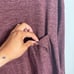NWT Stitch Fix Hawker Rye Bacford Spacedye Pocket Crew Burgundy Maroon Size 3XL