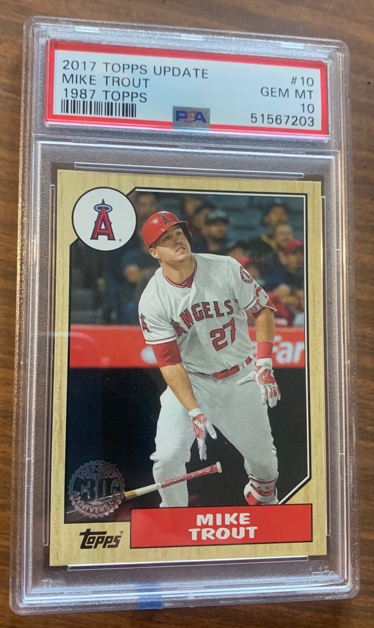 Mike Trout 2017 Topps Update 10, PSA 10