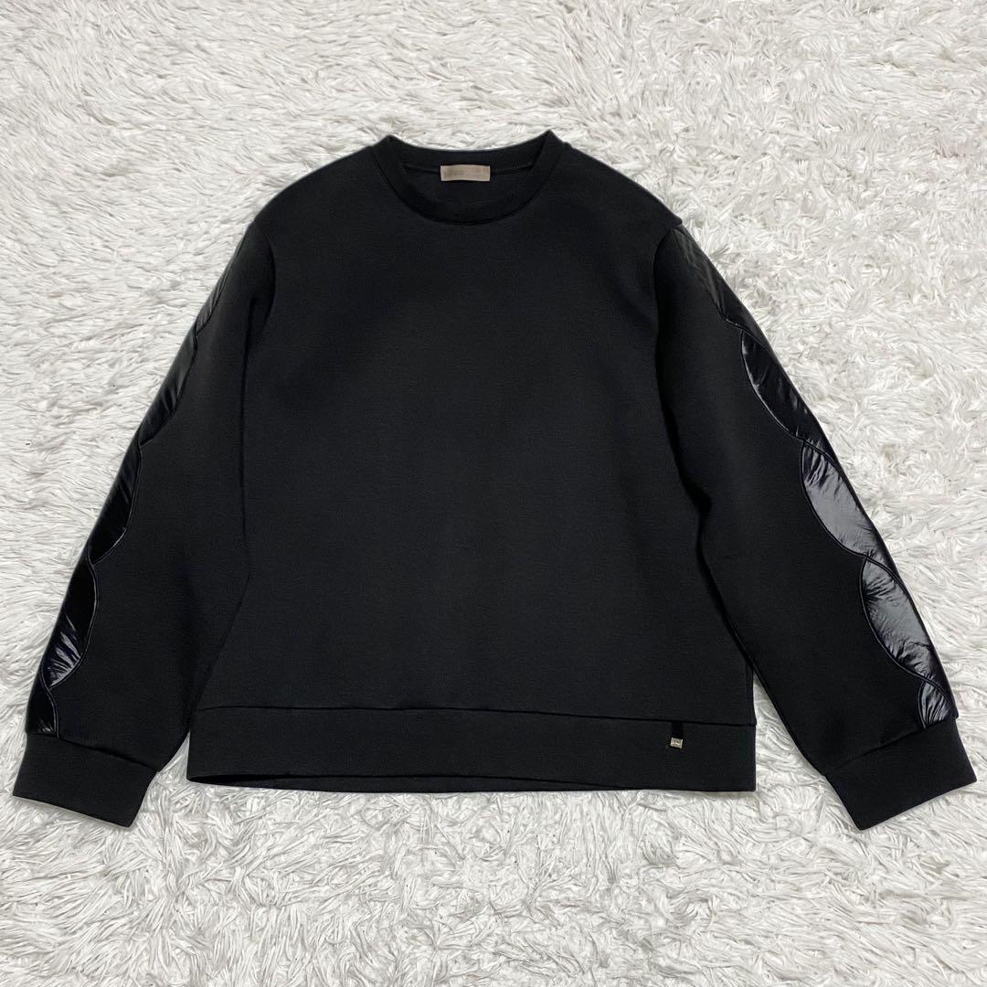 HERNO, a renowned Italian brand, Resort Line, black sweatshirt, size M, RESORT LINE.
