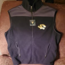 Mizzou Tigers Mens Fleece Vest