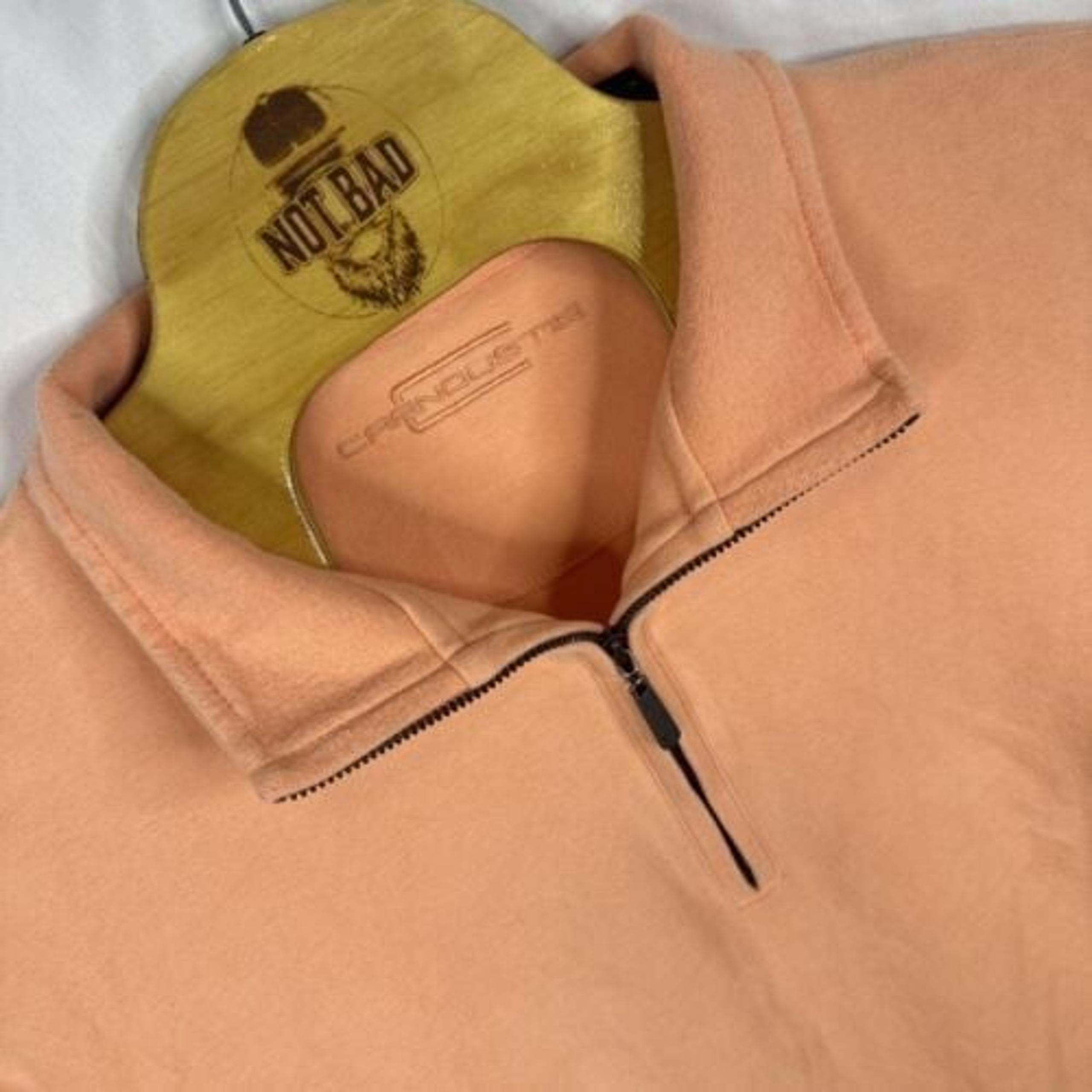 Carnoustie Men's 1/4 Zip Peach Pullover Sweatshirt Jacket