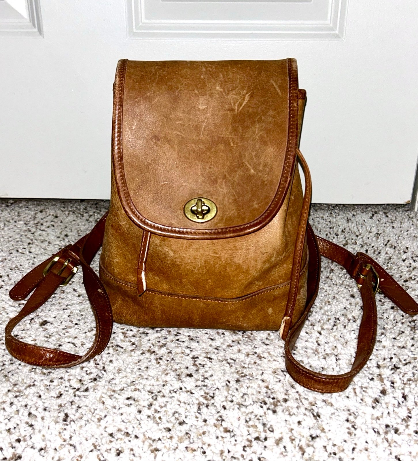 Coach Turnlock Backpack Coach Black Leather Mini Turnlock