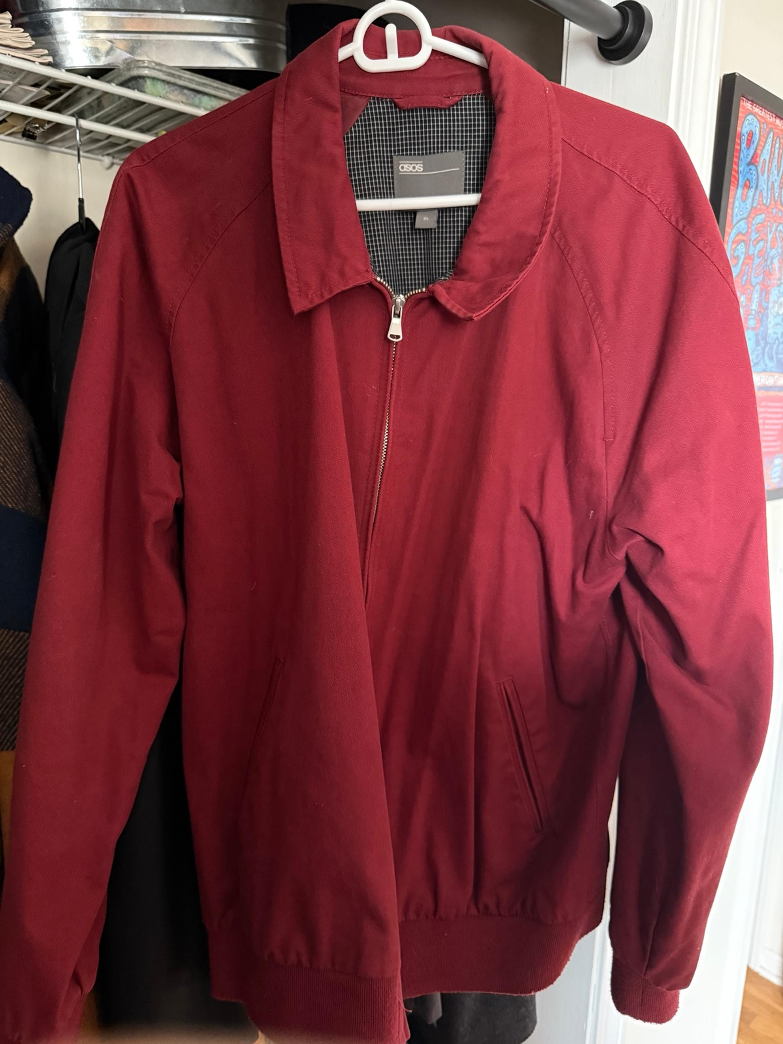 ASOS Red Bomber Jacket (XL)
