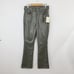 MOTHER The Insider Flood pants Cinder Block gray green faux leather size 28 NEW