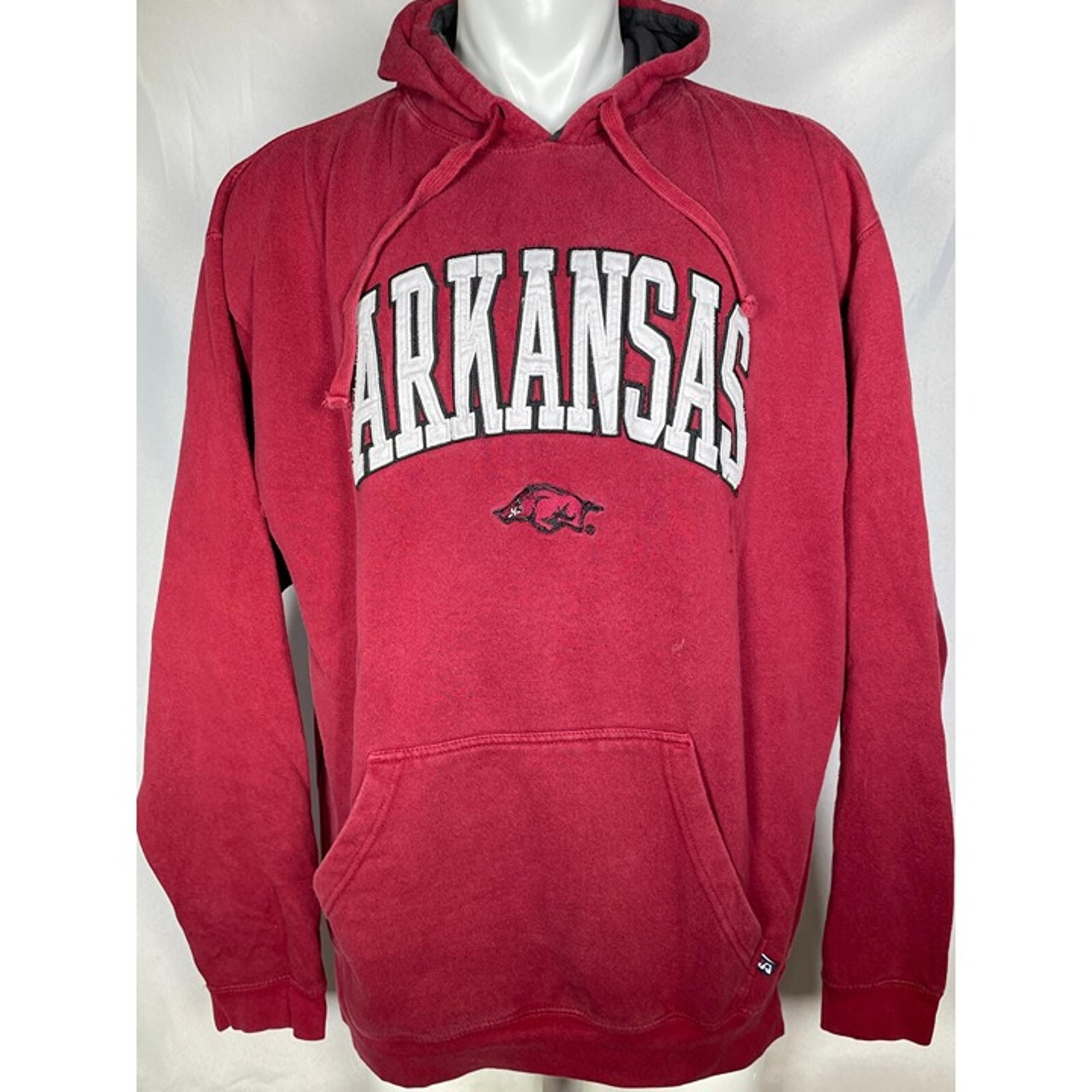 ARKANSAS RAZORBACKS Red J-AMERICA Pullover Hoodie Men's XXL