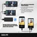 Phone Vlog Selfie Monitor Screen, Magnetic Phone Holder, with Rear Camera