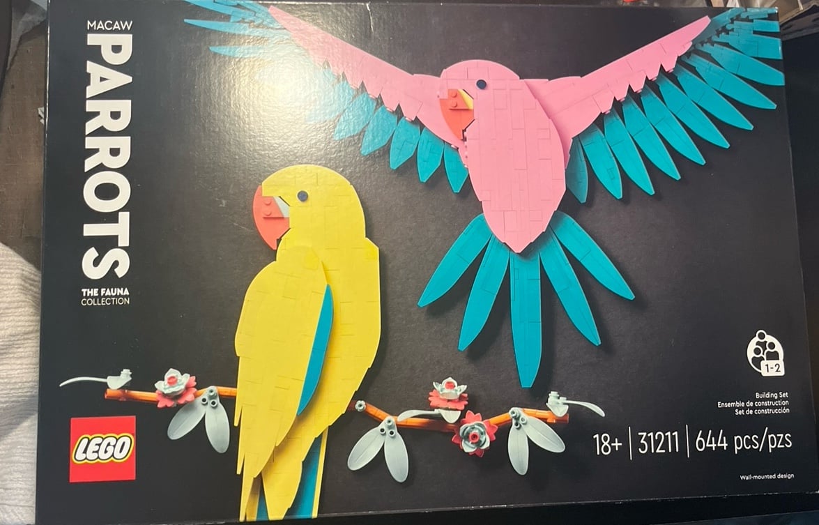 Lego Macaw parrots