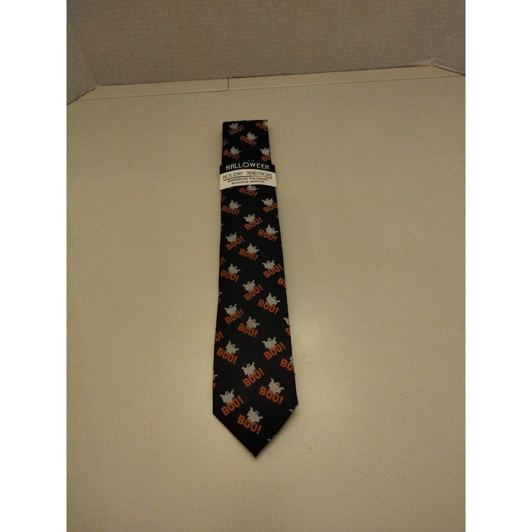 Hallmark Halloween Boo Ghost men tie one size
