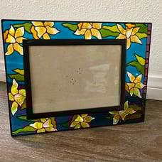 Vintage glass look photo frame 8/11 inches