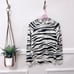 NWT Minnie Rose Women's Distressed Tiger Stripe Cotton Cashmere Long Sleeve S