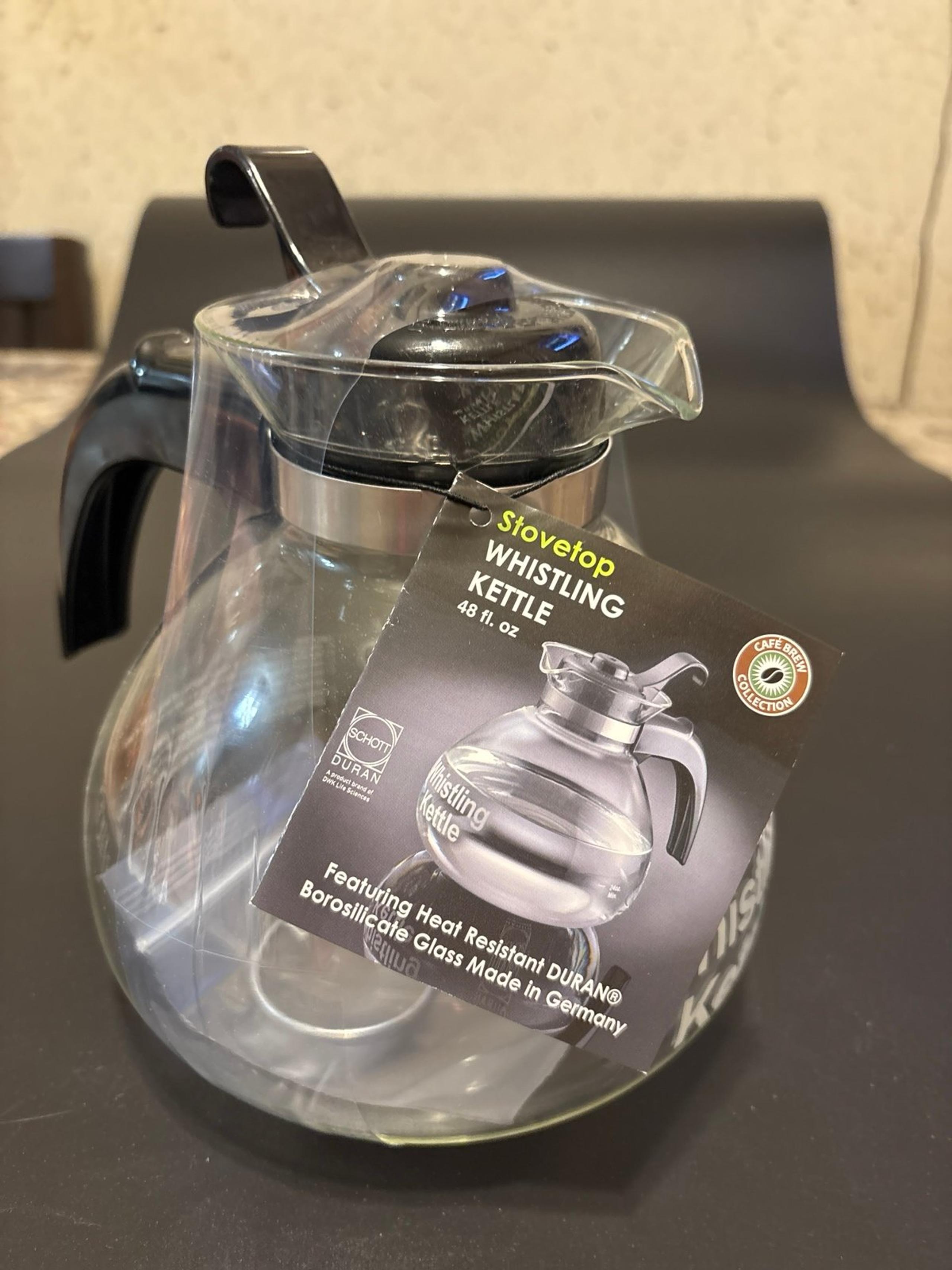 STOVETOP WHISTLING KETTLE.