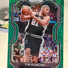 2020-21 Prizm Tim Duncan SSP /8 Green Scope