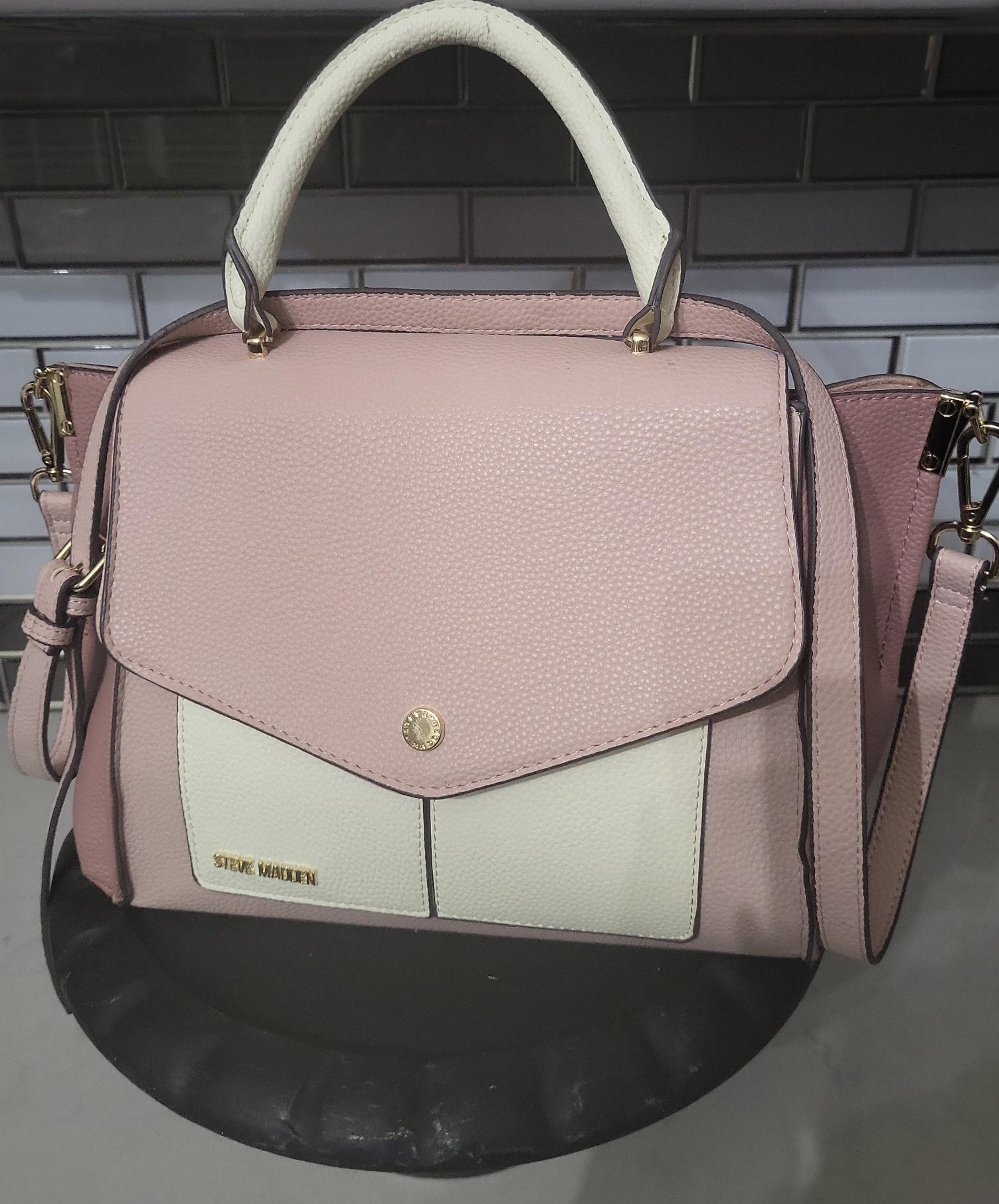Steve Madden Pink&White Bag