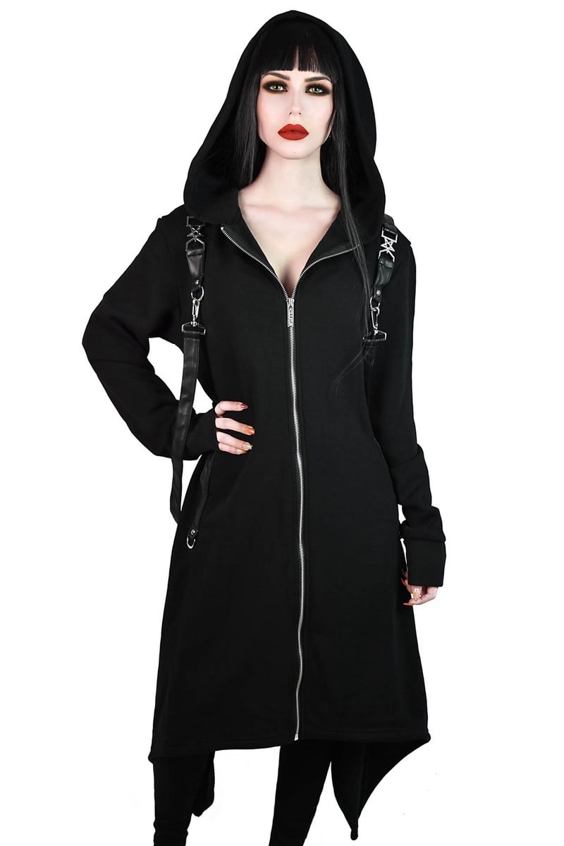 Killstar Long Hooded Coat size M (Unisex)