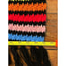 Vintage Crochet Knit Afghan Color Block Handmade Multi Colored Blanket Throw