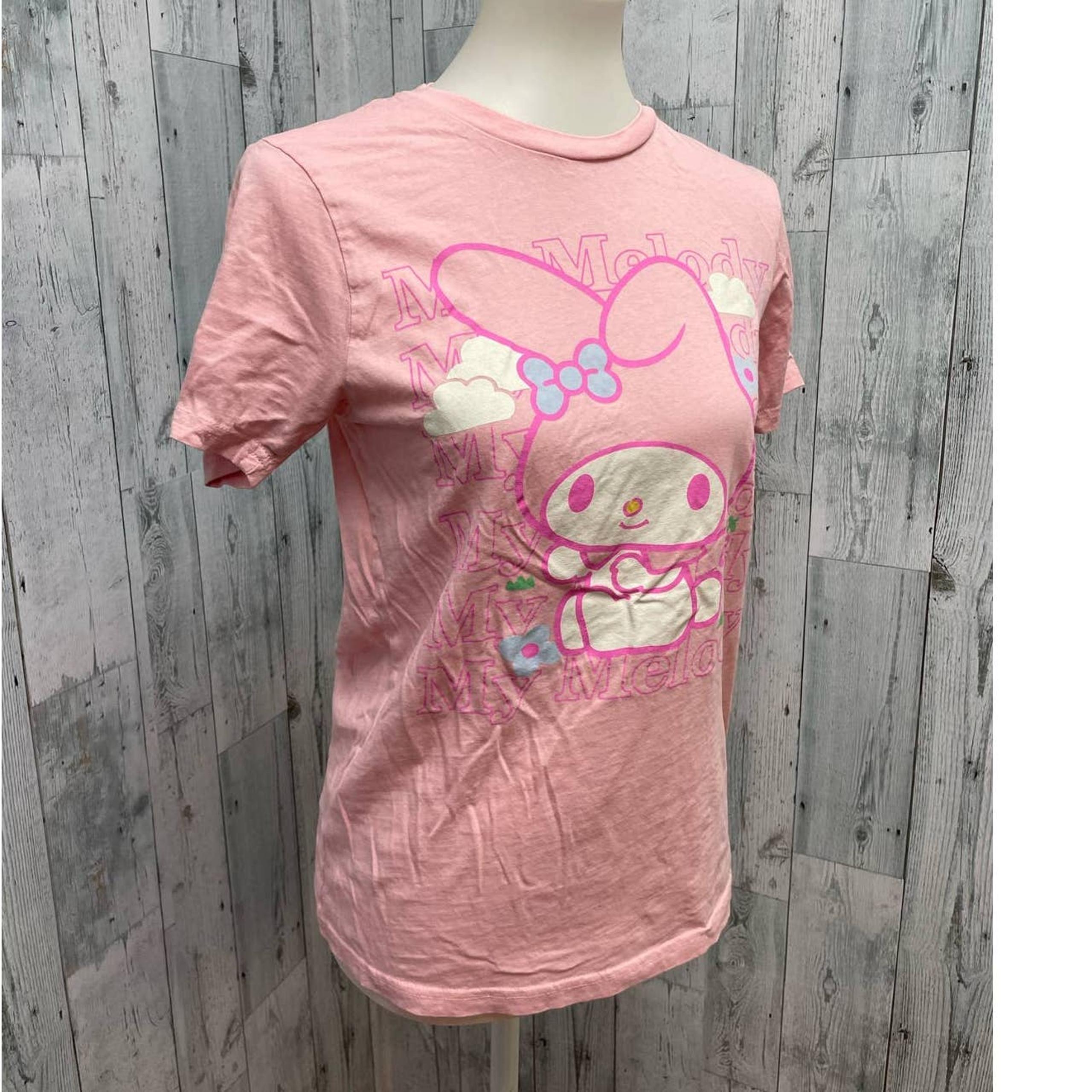 2022 My Melody by Sanrio Womens Small Bunny Rabbit 100% Cotton Crew Neck Tee