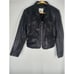 Avanti Women's Leather Biker Jacket Black Sz M