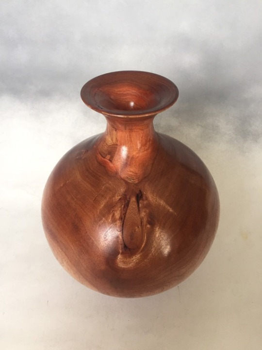 Handmade Wood Turned Decorative Vase