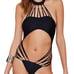 HOT ITEMBlack Sunstreak One Piece Swimsuit