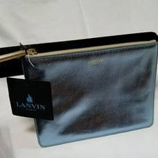 Lanvin Metallic Zippered Clutch Pouch
