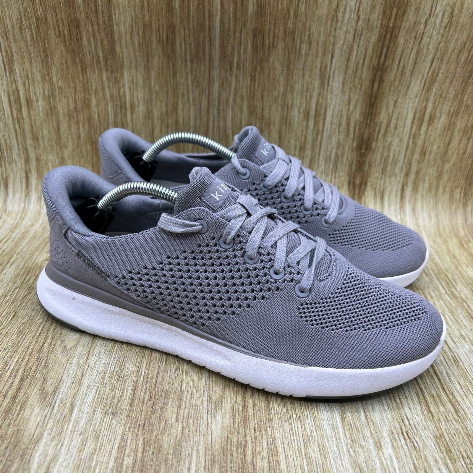 Kizik Lima Women's Size 8.5 Hands Free Slip On Sneakers Shoes Grey White