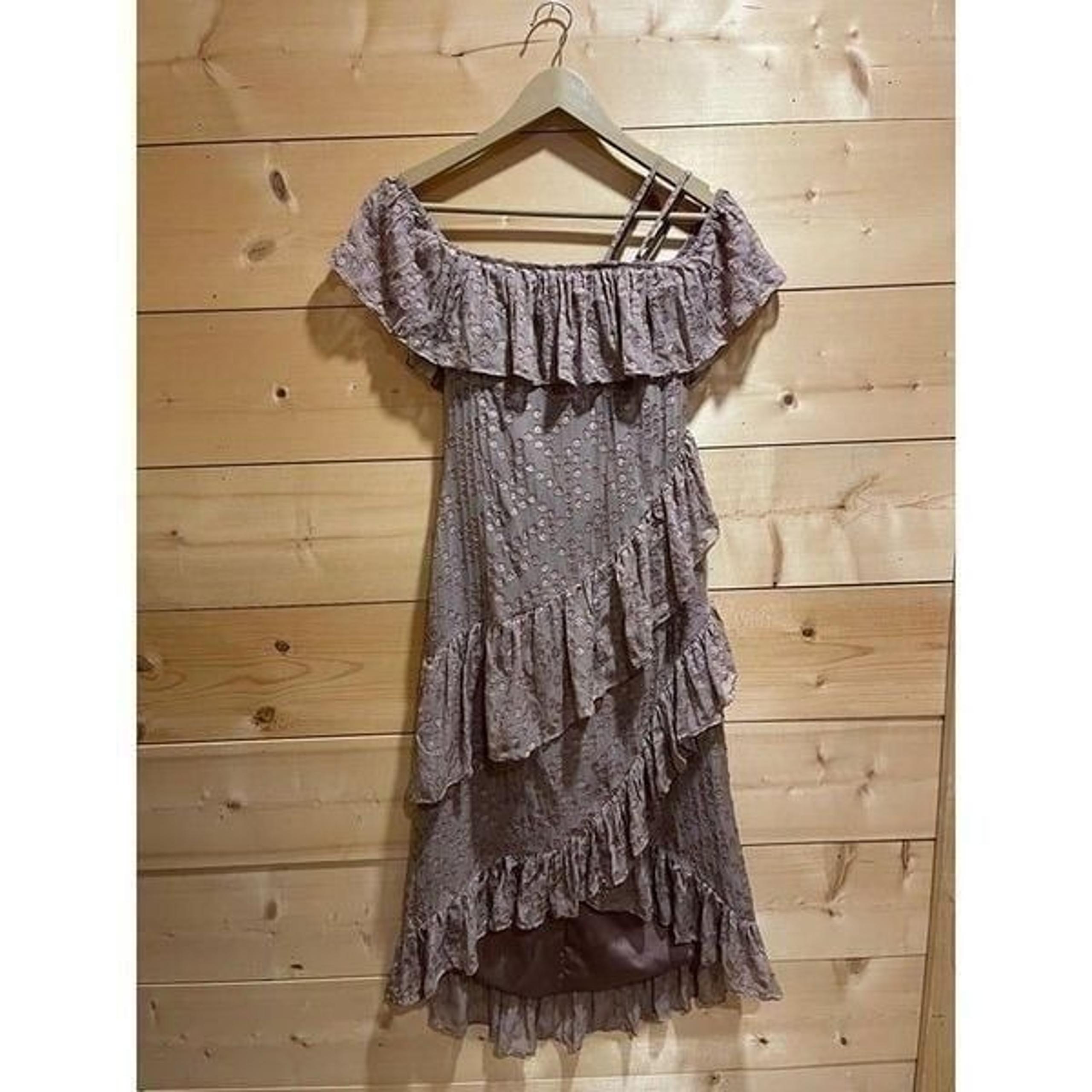 House of Harlow 1960 x Revolve Lavender Silk Blend High Low Dress XXS