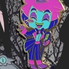 Alastor chibi neon pin offical merch