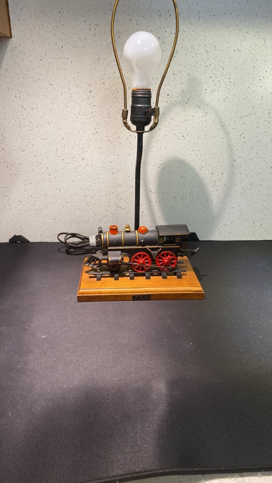 Vintage cast iron Train Lamp