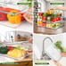 14 Pack Fridge Organizer, Stackable Refrigerator Organizer Bins with Lids, BPA-F