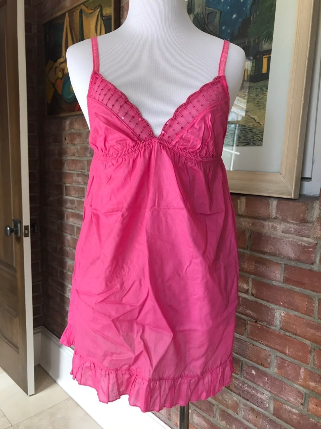NWT Vintage VS Victoria’s Secret Cotton Babydoll M