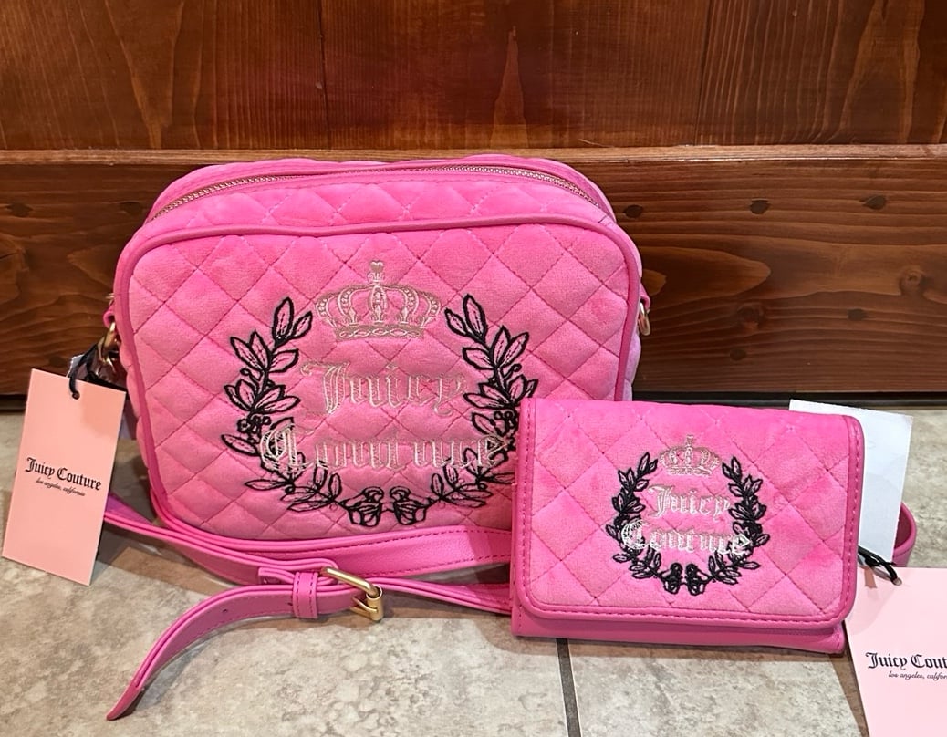 Juicy Royal Couture Camera Crossbody and Wallet