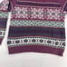 VtG Woolrich Women Cotton knit Sweater Size M Burgandy Isle Nordic Crewneck