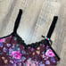 90s True Vintage Floral Lace Mesh Cami Slip Top Womens Size Medium