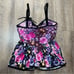 90s True Vintage Floral Lace Mesh Cami Slip Top Womens Size Medium