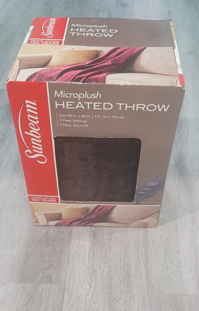 Sunbeam Heated Throw Blanket, 50 x 60\ 