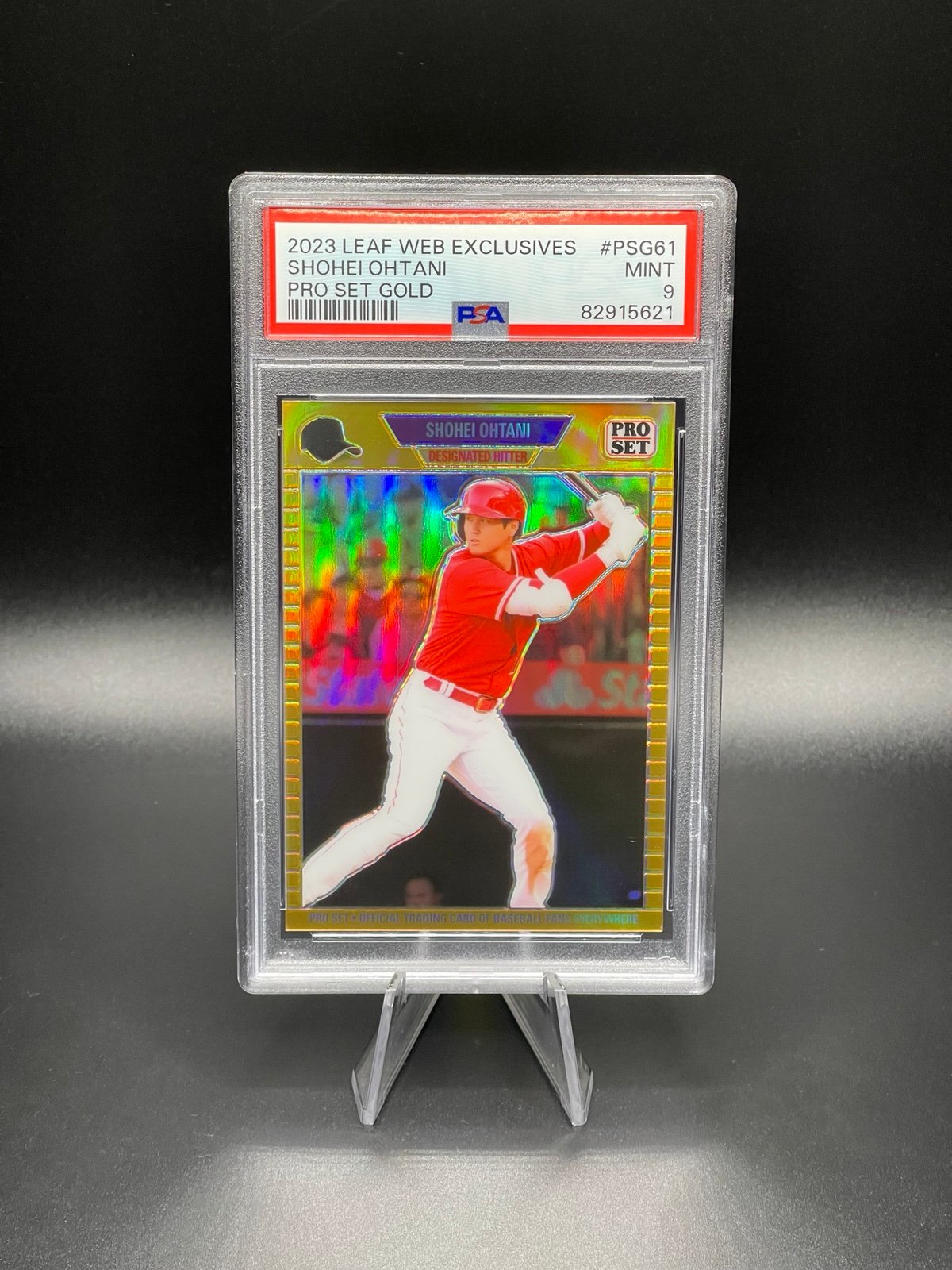 2023 Leaf Web Exclusives Pro Set Gold #61 Shohei Ohtani PSA 9 MINT SP /199